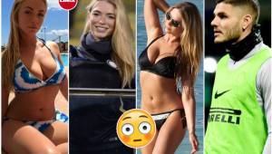 La inglesa publicó un mensaje en redes sociales dedicado al argentino luego de que se especulara que la novia del jugador, Wanda Nara, lo estuviera engañando con su mismo compañero de club.