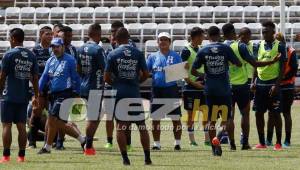 La selección de Honduras realizo el reconocimiento de cancha este jueves previo al partido del viernes ante Trinidad y Tobago.FOTO: Delmer Martinez.