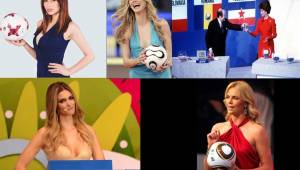 Ellas son algunas de las mujeres que han aparecido como presentadoras para los sorteos de los Mundiales en la historia.