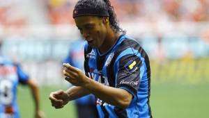 Ronaldinho solo jugó con el Querétaro durante su etapa por el fútbol mexicano.
