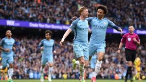 Kevin de Bruyne puso el tercer tanto para el Manchester City sobre Crystal Palace.