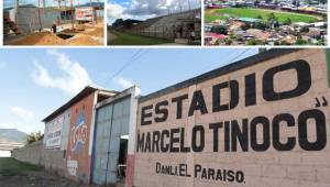 El Marcelo Tinoco es la casa del Estrella Roja de la Segunda División. En Danlí quieren regresar a Primera División, por ello trabajan en modernizarlo. Mirá lo que están haciendo. Fotos Limber Pérez y DIEZ