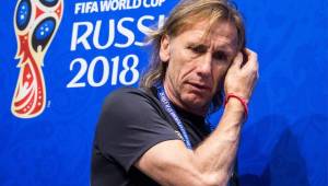 Ricardo Gareca contó que se tomará un tiempo 'prudencial' para pensar si continúa o no al frente de la selección de Perú. Foto AFP