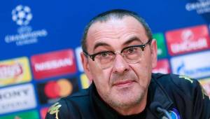 El entrenador italiano Maurizio Sarri cree que el Real Madrid será el que tenga la presión.