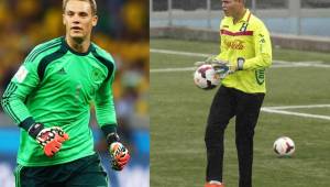 Manuel Neuer fue el mejor portero del Mundial de Brasil 2014 y por el físico nada más, es que a Javier Delgado se le apoda con el apellido del meta alemán.