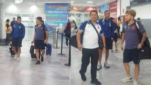 Alianza FC en su llegada a San Pedro Sula. Este jueves enfrentarán a Motagua en el Olímpico. Foto cortesía: Rigo Rivera.