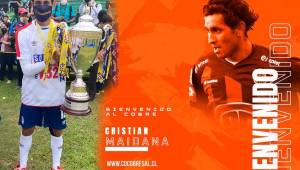 El mediocampista Cristian 'Chaco' Maidana fue anunciado como nuevo jugador del Cobresal de Chile.