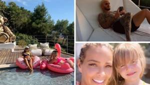 La mujer de Keylor Navas y la de Mauro Icardi han compartido las primeras fotos de sus vacaciones en Ibiza, donde también se encuentra Neymar.