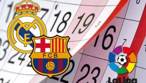 El calendario de La Liga de España está definido y el Real Madrid y Barcelona ya conocen los días de los clásicos.
