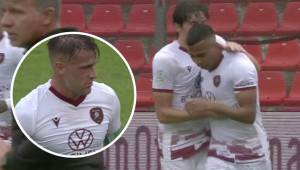 Rigo Rivas marcó su quinto gol con el Reggina gracias a un gran pas del 'Tanque' Denis.