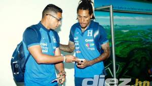 Emilio Izaguirre y Henry Figueroa confían que Honduras conseguirá un resultado positivo ante México en el estadio Azteca. Fotos Neptalí Romero
