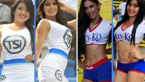 Bellas modelos adornaron el duelo entre Honduras y Panamá en el estadio Olímpico de San Pedro Sula.