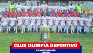 La histórica fotografía del Olimpia campeonísimo de Honduras 2019.