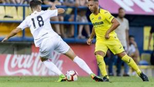 Santi Cazorla salió de titular con el Villarreal ante el Real Sociedad.