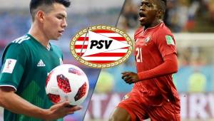 El delantero mexicano Hirving 'Chucky' Lozano saldría del PSV y su lugar lo ocuparía el panameño José Luis Rodríguez. Fotos AFP