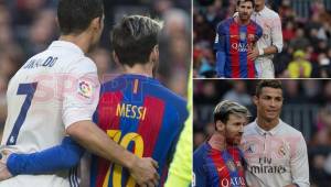 Las imágenes han sido captadas por el lente de diario Sport de Barcelona. Pocas veces se había visto a Messi y CR7 como hoy.