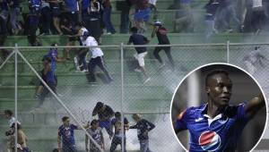 El delantero Rubilio Castillo lanzó duras críticas a la Policía Nacional por el uso desmedido lanzando gas lacrimógeno en los estadios de fútbol. Fotos DIEZ
