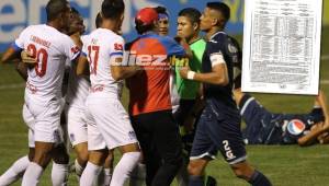 Pedro Troglio invadió la cancha al final del juego para protestar las decisiones de Armando Castro. Lo que escribió el colegiado en el informe arbitral.