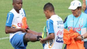 El volante hondureño Boniek García sería una de las variantes en el 11 titular de Honduras este martes frente a Costa Rica en el Morazán. Foto Delmer Martínez