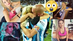 Mechi Blanco, una de las hijas del presidente del Racing Club, campeón de la Superliga argentina, sorprendió a todos en El Cilindro al bajar del palco y besar a su novio, que lo tenía encubierto.