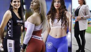 Las bellas aficionadas del Real España y Olimpia se hicieron presente en el estadio Olímpico de San Pedro Sula para presenciar el clásico de la jornada 2 del torneo Clausura.