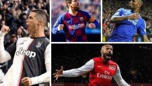 Estos son los máximos goleadores en fase decisiva de Champions League, Cristiano Ronaldo y Messi tienen la posibilidad esta semana que viene.