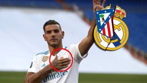 Theo Hernández no paró de tocarse el escudo, pero nunca lo besó; hay que recordar que perteneció al Atlético.