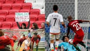 El partido entre Portugal y México en la Copa Confederaciones 2017 dejó imágenes curiosas. Un niño y una mujer llegaron con un cartel dirigido a Cristiano Ronaldo; André Gomez tuvo un gran gesto que nadie observó.