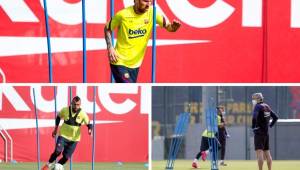 Barcelona y Lionel Messi realizaron el primer entrenamiento luego de mucho tiempo Los futbolistas fueron separados en grupo para respetar la distancia y cumplieron un protocolo 'anticoronavirus'.