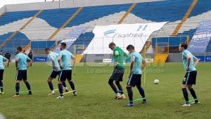 El equipo de Australia entrenó completo este martes en el estadio Morazán de San Pedro Sula.