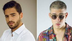 El colombiano Maluma y el boricua Bad Bunny, estarían cantando la canción oficial del Mundial de Rusia 2018 según se ha filtrado este jueves. Fotos Cortesía