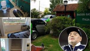 La muerte del astro argentino sigue siendo un tema de controversia e Infobae publicó fotos de cómo era el interior de la vivienda. El exjugador dormía en la parte baja de la residencia.