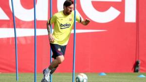 El regreso de Messi a los entrenamientos del Barcelona está programada para este lunes.