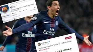Ángel Di María es uno de los objetivos del Barcelona que anunció en redes sociales su fichaje, pero se trataría del hackeo de sus cuentas. Foto cortesía