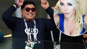 Maradona mantuvo un encuentro con Wanda Nara en Mar del Plata en 2006.