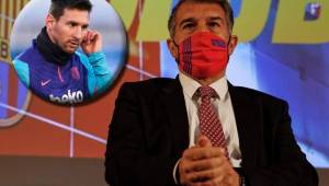 Laporta afirma que Messi quiere continuar en el Barcelona la próxima temporada.