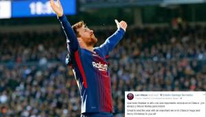 Lionel Messi pasará una tremenda navidad, así lo ha dado a conocer en sus redes sociales.