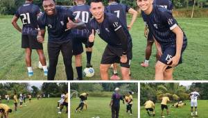 El equipo Honduras Progreso tuvo que buscar una cancha alterna para poder entrenar, luego que el estadio Humberto Micheletti fuera inundado por la tormenta tropical Eta.