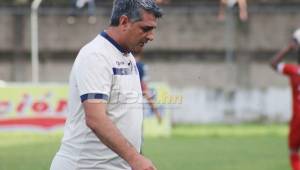 El entrenador del Motagua, Diego Vázquez, lamentó que errores claves cometidos les hagan perder o empatar partidos. Fotos DIEZ | Edgar Witty