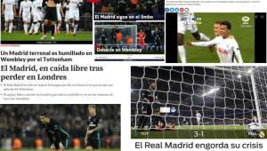 Luego de la derrota del Real Madrid en Wembley a manos del Tottenham, la prensa señaló de crisis el mal momento que está viviendo el vigente campeón de Europa.