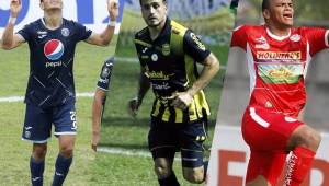 Roberto Moreira, Ramiro Rocca y Rony Martínez, tres de los grandes goleadores del Clausura-2021.