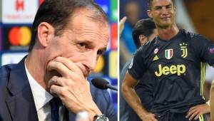 El entrenador de la Juventus acepta que Cristiano se encuentra afectado anímicamente.