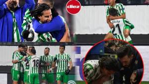 Te dejamos las mejores imágenes del festejo de Diego Lainez luego de anotar su primer gol con la camiseta del Betis y en la Europa League.