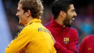Suárez no mira con ningún problema la llegada de Griezmann al Barcelona.