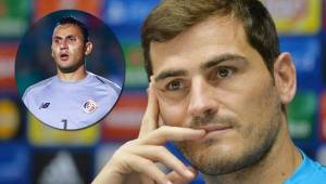 Iker Casillas ve con mucho respeto al meta costarricense Keylor Navas, quien fue compañero suyo en el Real Madrid.