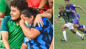 La madre del futbolista Isaac Castillo fue captada llorando tras ver el primer gol de su hijo con el Marathón.