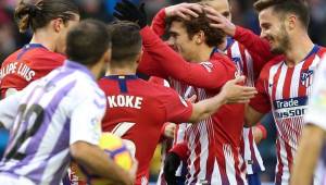 Griezmann fue la gran figura del Atlético de Madrid en el choque ante el Valladolid.