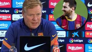 Koeman le pidió a todo el equipo salir al frente, ayudar a Messi y no siempre depender de lo que haga el argentino.