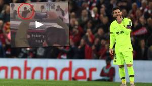 Messi se sintió acosado por unos aficionados que le reprocharon la eliminación ante el Liverpool.