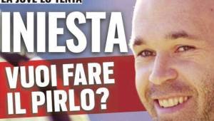 En Italian situan a Iniesta en la Juventus para ocupar la vacante que dejó Pirlo en el 2015.